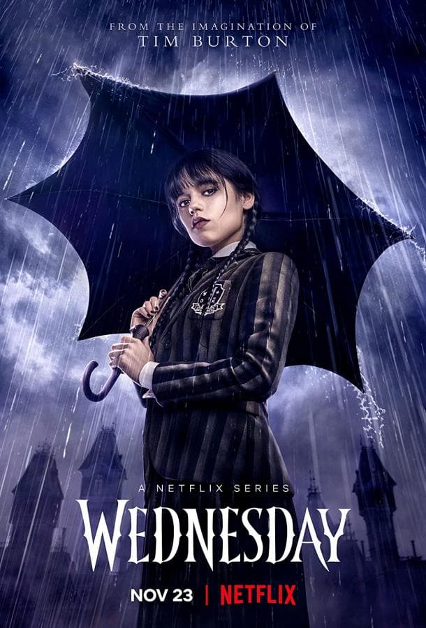 Постер сериала «Уэнсдэй»
